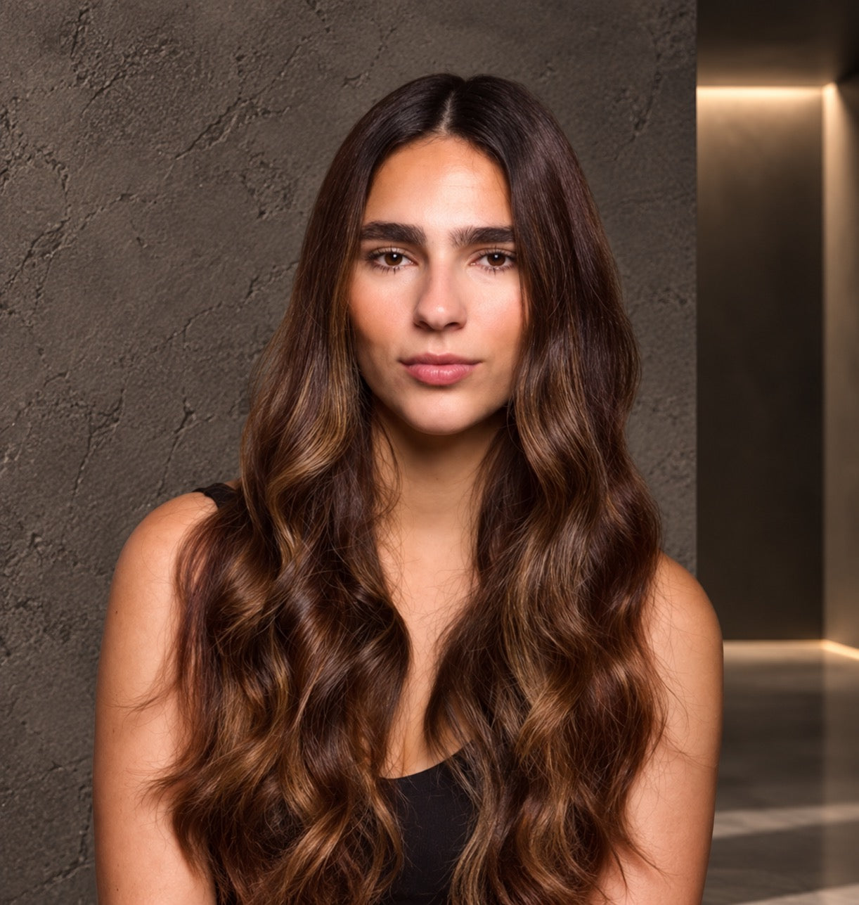 Hair after styling with Pretty In A Minute tools